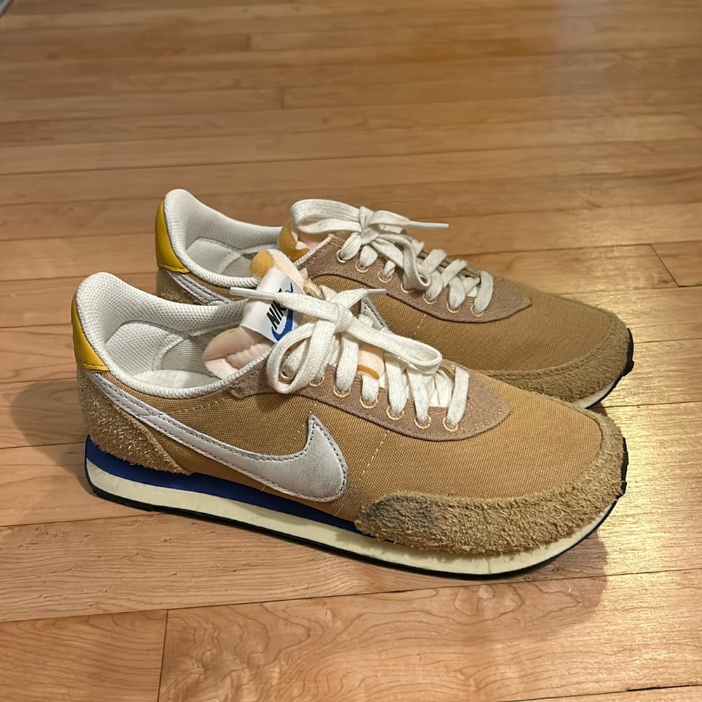 Nike Women Yellow + Blue Sneakers